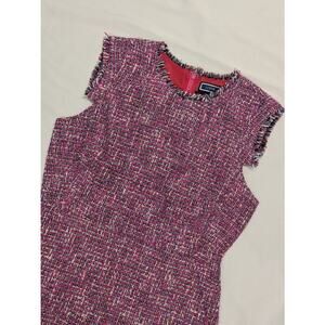 NWT J. Crew Resume Dress Pink Autumn Tweed, AR715, Large Size 10